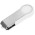 USB flash-карта Swing (4Гб),,белая,6х2,3х1см,металл,пластик