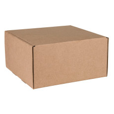 Коробка подарочная BOX, размер 20,5 x 21 x 11см, картон МГК бур., самосборная