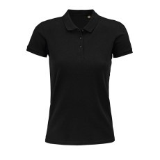 Поло женское PLANET WOMEN, черный, 2XL, 100% органический хлопок, 170 г/м2