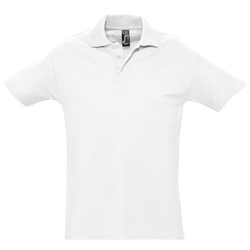 Рубашка поло мужская SPRING II,белый,3XL,100% хлопок, 210/м2