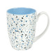 Кружка TERRAZZO, белый с голубым, 330мл, фарфор