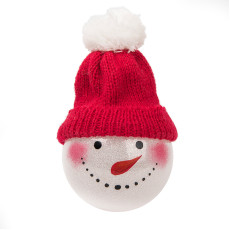 Шар новогодний Snowman, диаметр 8 см., пластик