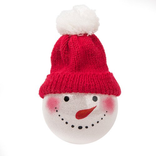 Шар новогодний Snowman, диаметр 8 см., пластик