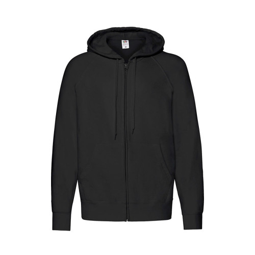 Толстовка без начеса Lightweight Hooded Sweat,  черный, S, 80% х/б 20% полиэстер, 240 г/м2