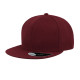 Бейсболка SNAP BACK, 6 клиньев, бордовый, 100% п/э,100% х/б, 400 гр/м2, пластик. застежка