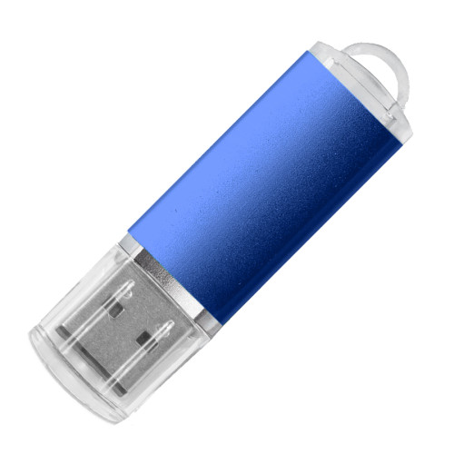 USB flash-карта Assorti (16Гб), синяя, 5,8х1,7х0,8 см, металл
