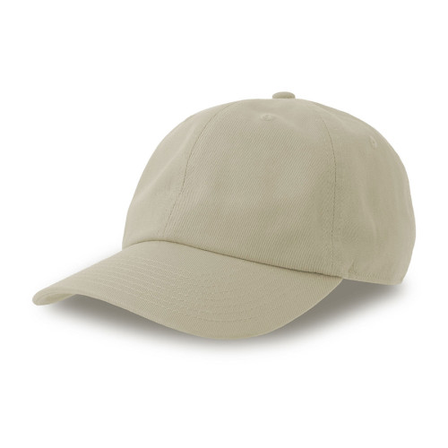 Бейсболка DAD HAT-S, 6 клиньев, металлическая застежка, бежевый, 80% хлопок, 20% переработанный хлопок, 270 г/м2