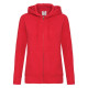 Толстовка Lady-Fit Hooded Sweat Jacket, красный_XS, 75% х/б, 25% п/э, 280 г/м2