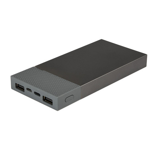 Универсальный аккумулятор Slim Pro (10000mAh),серый, 13,8х6,7х1,5 см,пластик,металл