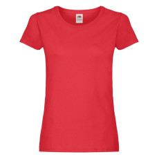 Футболка женская Original T, красный_S, 100% хлопок, 145 г/м2