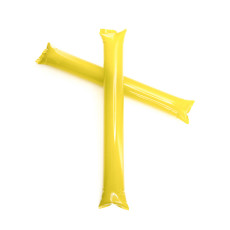 Палки-стучалки Оле-Оле STICK, полиэтилен, 60*10 см, жёлтый