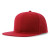 Бейсболка SNAP BACK-S, 6 клиньев, пластиковая застежка, красный, 100% переработанный полиэстер, 300 гр/м2