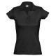 Поло Miss Style джерси, 100% хлопок, 170 г/м2, черный_M
