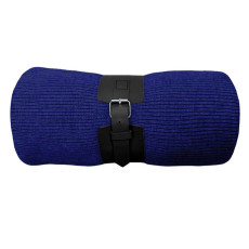 Плед  Belt; т.синий; 130 х 180 см; 100% акрил, с поясом