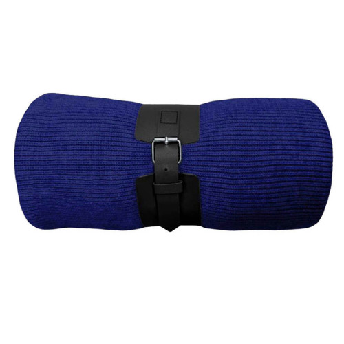 Плед  Belt; т.синий; 130 х 180 см; 100% акрил, с поясом