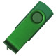 USB flash-карта DOT (8Гб), зеленый, 5,8х2х1,1см, пластик, металл