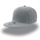 Бейсболка SNAP BACK, 6 клиньев, пластик. застежка, серый, 100% п/э,100% х/б, 400 гр/м2,