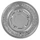 Медаль наградная Серебро; серебристый; 12х12х2,2 см; D=8,7 см; металл, дерево, стекло