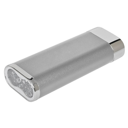 Универсальный аккумулятор Light (5200mAh) с фонариком,10,2х3,9х2,1см,металл, шт