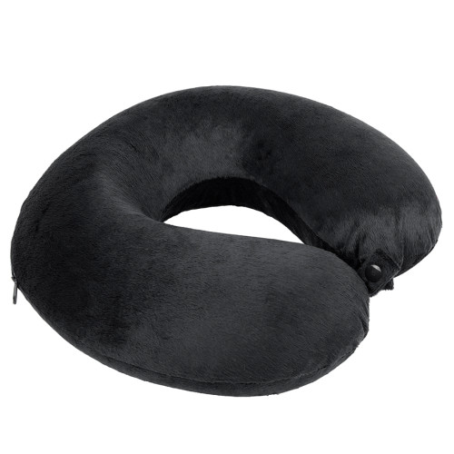 Подушка дорожная  SOFT; memory foam, микрофибра, черный