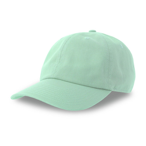 Бейсболка DAD HAT-S, 6 клиньев, металлическая застежка, мятный, 80% хлопок, 20% переработанный хлопок, 270 г/м2
