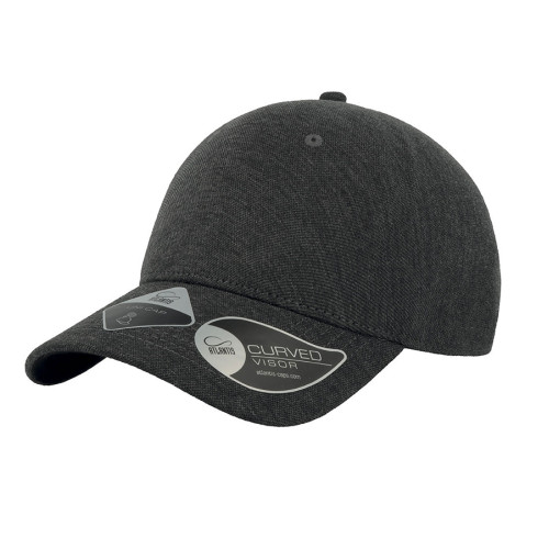 Бейсболка UNI-CAP PIQUET, темно-серый, 83% полиэстер, 15% вискоза, 2% эластан, плотность 190 г/м2, S_M