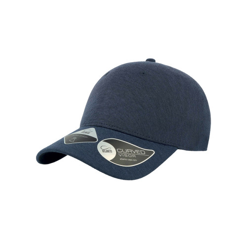 Бейсболка Uni-Cap Piquet,без панелей и швов, темно-синий, 83% п/р 15% вискоза 2%эластан 190 г/м2