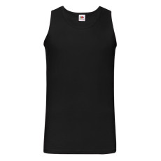 Майка мужская Athletic Vest, черный_S, 100% хлопок, 160 г/м2