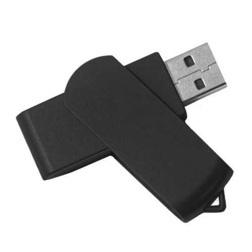 USB flash-карта SWING (16Гб), черный, 6,0х1,8х1,1 см, пластик