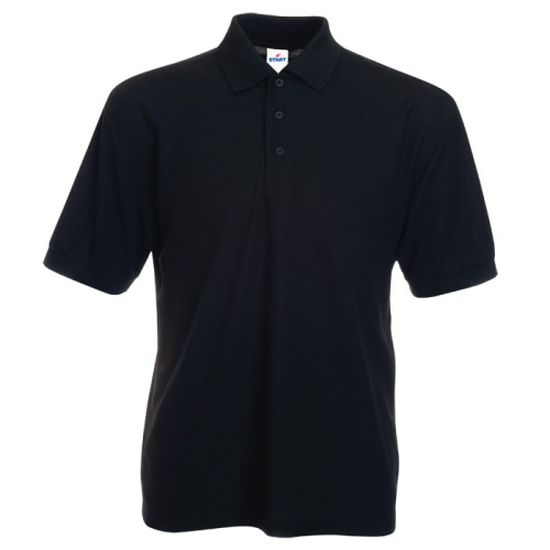Поло Mister Style -170 г/м2, 100% хлопок, чёрный_XXL
