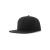Бейсболка SNAP BACK-S, 6 клиньев, пластиковая застежка, черный, 100% переработанный полиэстер, 300 гр/м2
