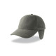 Бейсболка SNOW FLAP STOPPER-S, тёмно-серый, 100% переработанный полиэстер, 230 г/м2