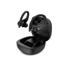 Наушники беспроводные с зарядным боксом HIPER TWS SPORT V2, цвет черный