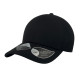 Бейсболка UNI-CAP PIQUET, черный, 83% полиэстер, 15% вискоза, 2% эластан, плотность 190 г/м2, S_M