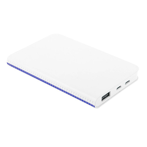 Универсальный аккумулятор Franki (5000mAh),белый с синим, 7,5х12,1х1,1см