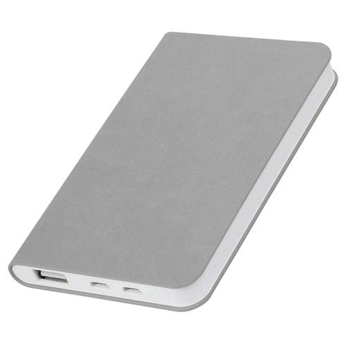 Универсальный аккумулятор Softi (5000mAh),серый, 7,5х12,1х1,1см, искусственная кожа,пласти