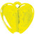 HEART CLACK, держатель для ручки, прозрачный желтый, пластик HEART CLACK, держатель для ручки, прозрачный желтый, пластик