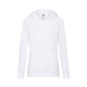 Толстовка женская LIGHTWEIGHT, белый_XS, 80% хлопок, 20% полиэстер, 240 г/м2