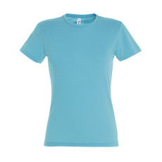 Футболка женская MISS, бирюзовый, S, 100% хлопок, 150 г/м2