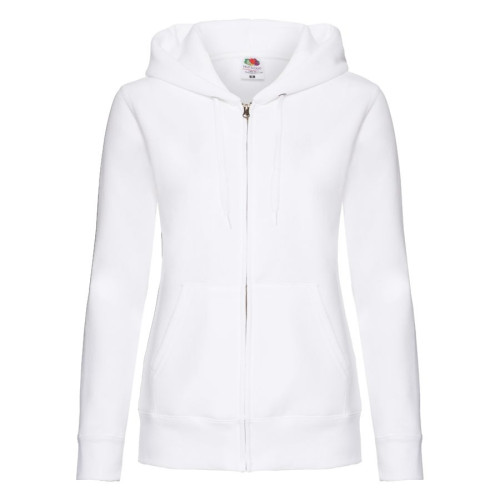 Толстовка Lady-Fit Hooded Sweat Jacket, белый_L, 75% х/б, 25% п/э, 280 г/м2