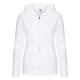 Толстовка Lady-Fit Hooded Sweat Jacket, белый_L, 75% х/б, 25% п/э, 280 г/м2