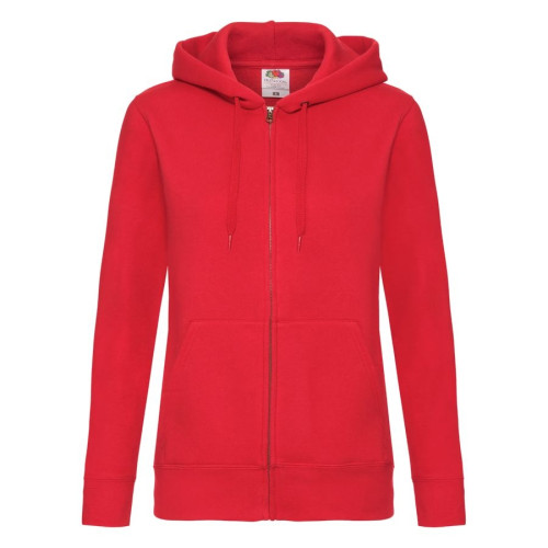 Толстовка Lady-Fit Hooded Sweat Jacket, красный_XL, 75% х/б, 25% п/э, 280 г/м2