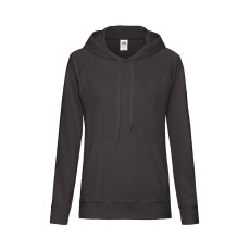 Толстовка женская LIGHTWEIGHT, черный_XS, 80% хлопок, 20% полиэстер, 240 г/м2