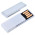 USB flash-карта Clip (8Гб),белая,3,8х1,2х0,5см,пластик