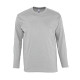 Футболка мужская с длинным рукавом MONARCH, серый меланж, S, 85% хлопок, 15% вискоза, 150 г/м2