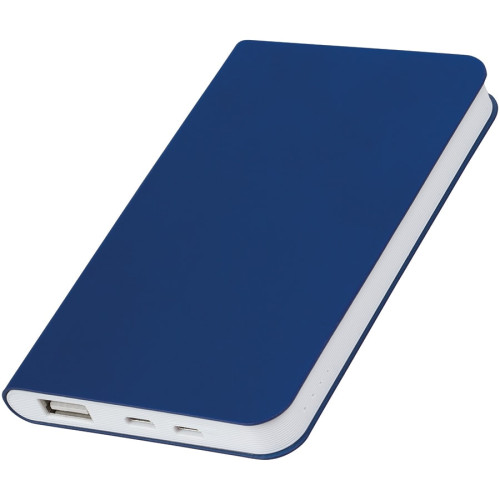 Универсальный аккумулятор Silki (5000mAh),темно-синий, 7,5х12,1х1,1см, искусственная кожа,