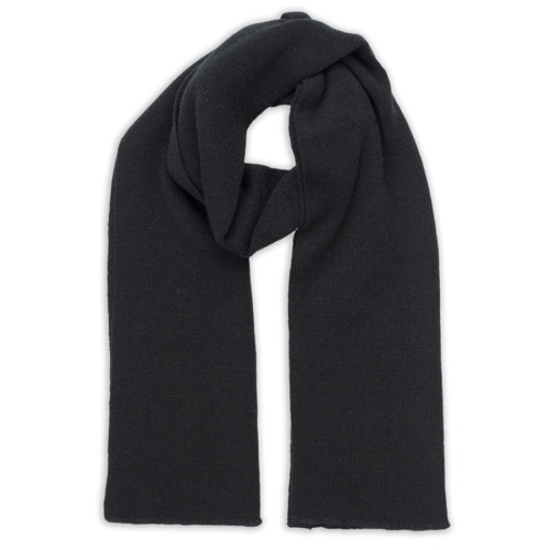 Шарф вязаный  двойной WIND SCARF_черный,100% акрил