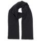Шарф вязаный  двойной WIND SCARF_черный,100% акрил