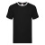 Футболка Ringer T, черный с белым_M, 100% хлопок, 165 г/м2