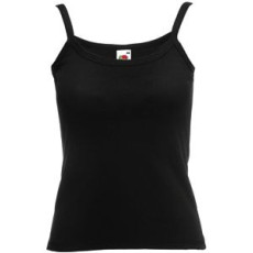 Майка Lady-fit Strap T, черный_M, 100% х/б, 220 г/м2